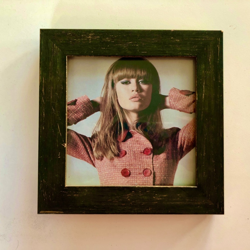Roma Moulding 5 x 5 frame; Black/brown with gold accents - NEW